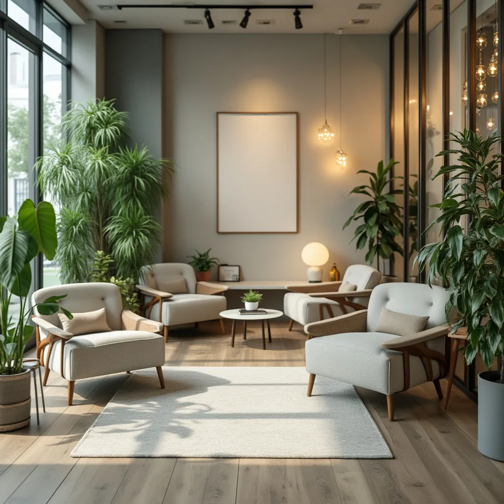 Salle de coaching lumineuse et accueillante